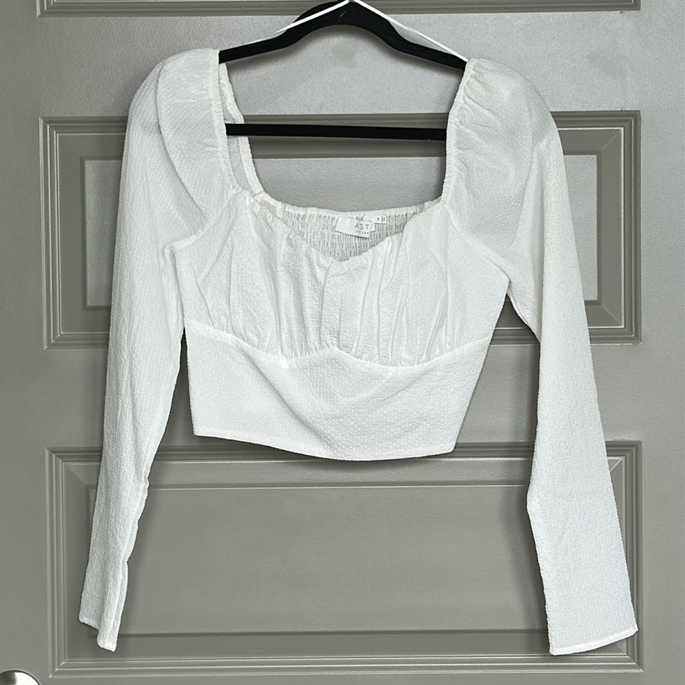 ASTR White Crop Top
